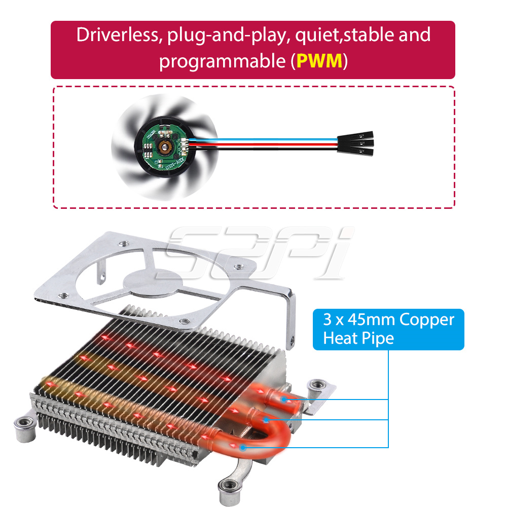52Pi новый ультратонкий охлади – обзор и цена Deskpi Super6C